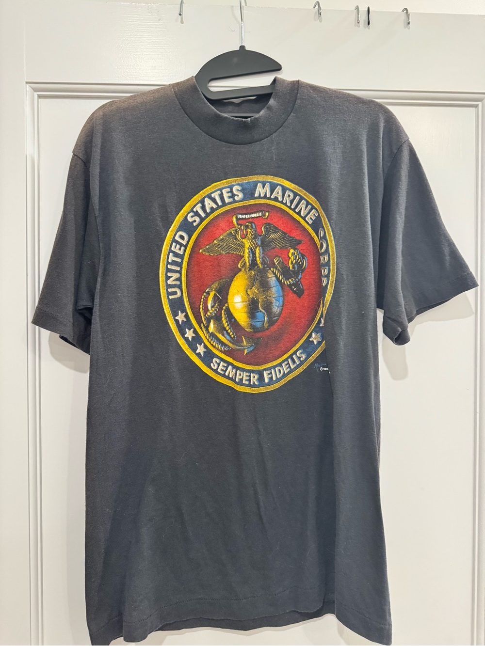 United States Marine Corps vintage Graphic T-Shirt - Black